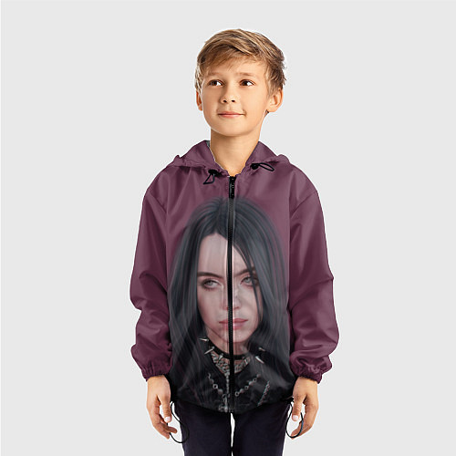 Детская ветровка BILLIE EILISH / 3D-Черный – фото 3