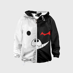 Ветровка с капюшоном детская Monokuma, цвет: 3D-белый