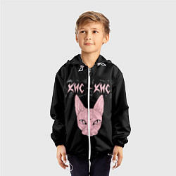 Ветровка с капюшоном детская Кис-Кис, цвет: 3D-белый — фото 2