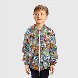 Ветровка с капюшоном детская Английская Премьер Лига, цвет: 3D-белый — фото 2