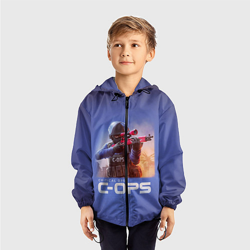 Детская ветровка Critical Ops / 3D-Черный – фото 3