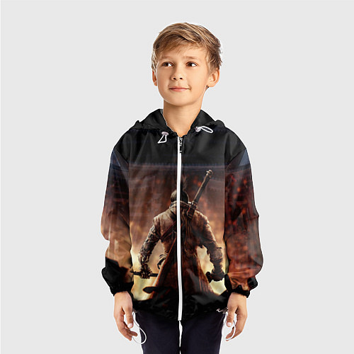 Детская ветровка Sekiro shadows die twice / 3D-Белый – фото 3