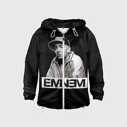 Ветровка с капюшоном детская Eminem, цвет: 3D-белый