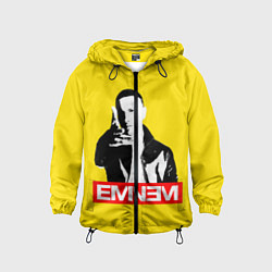 Ветровка с капюшоном детская Eminem, цвет: 3D-черный