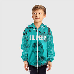Ветровка с капюшоном детская Lil Peep, цвет: 3D-белый — фото 2