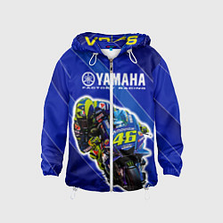 Ветровка с капюшоном детская Valentino Rossi, цвет: 3D-белый