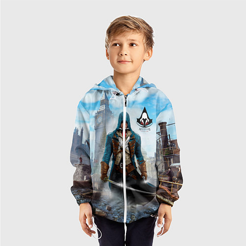 Детская ветровка Assasin's creed / 3D-Белый – фото 3