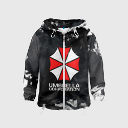 Ветровка с капюшоном детская UMBRELLA CORP, цвет: 3D-белый