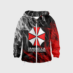 Ветровка с капюшоном детская UMBRELLA CORP, цвет: 3D-белый