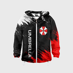 Ветровка с капюшоном детская UMBRELLA CORP, цвет: 3D-белый