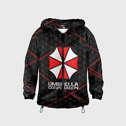 Ветровка с капюшоном детская UMBRELLA CORP, цвет: 3D-черный