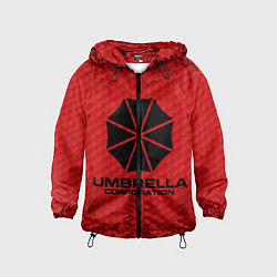 Ветровка с капюшоном детская Umbrella Corporation, цвет: 3D-черный