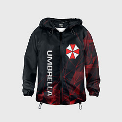 Ветровка с капюшоном детская UMBRELLA CORP, цвет: 3D-черный