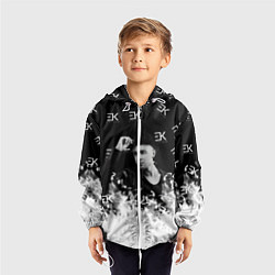 Ветровка с капюшоном детская Егор Крид, цвет: 3D-белый — фото 2