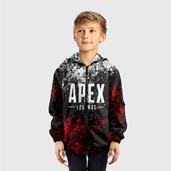 Ветровка с капюшоном детская APEX LEGENDS, цвет: 3D-черный — фото 2