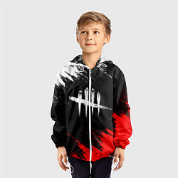Ветровка с капюшоном детская DEAD BY DAYLIGHT, цвет: 3D-белый — фото 2