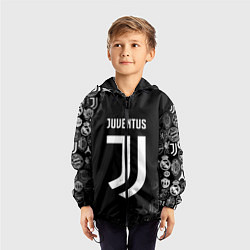 Ветровка с капюшоном детская JUVENTUS, цвет: 3D-черный — фото 2