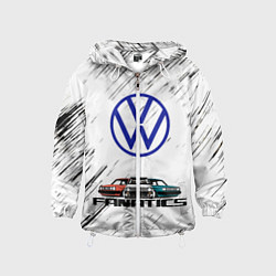 Ветровка с капюшоном детская Volkswagen, цвет: 3D-белый