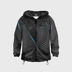 Ветровка с капюшоном детская Mercedes-AMG, цвет: 3D-черный