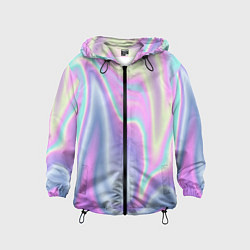 Ветровка с капюшоном детская Vaporwave, цвет: 3D-черный