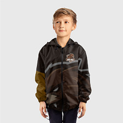 Ветровка с капюшоном детская Форма Bear, цвет: 3D-черный — фото 2
