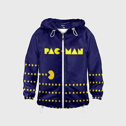 Ветровка с капюшоном детская PAC-MAN, цвет: 3D-белый