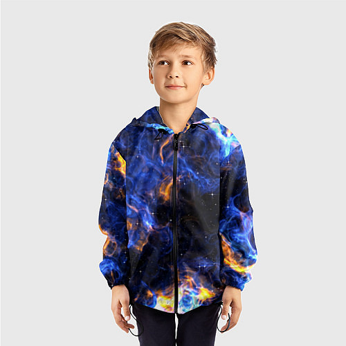 Детская ветровка Космос / 3D-Черный – фото 3