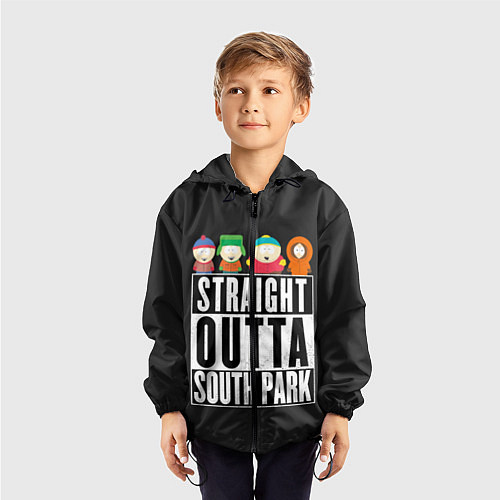 Детская ветровка South Park / 3D-Черный – фото 3