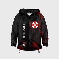 Ветровка с капюшоном детская UMBRELLA CORP, цвет: 3D-черный