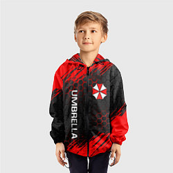 Ветровка с капюшоном детская UMBRELLA CORP, цвет: 3D-черный — фото 2