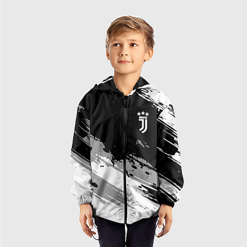 Детская ветровка Juventus F C / 3D-Черный – фото 3