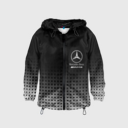 Ветровка с капюшоном детская Mercedes-Benz, цвет: 3D-черный