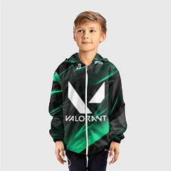 Ветровка с капюшоном детская VALORANT, цвет: 3D-белый — фото 2