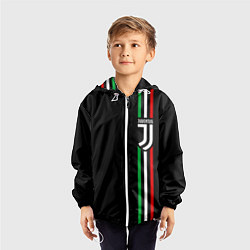 Ветровка с капюшоном детская JUVENTUS, цвет: 3D-белый — фото 2