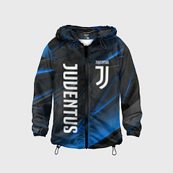 Ветровка с капюшоном детская JUVENTUS, цвет: 3D-черный