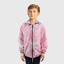 Ветровка с капюшоном детская Розовая Богемия, цвет: 3D-черный — фото 2