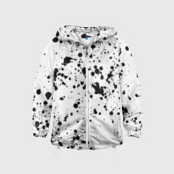 Ветровка с капюшоном детская Далматинец, цвет: 3D-белый