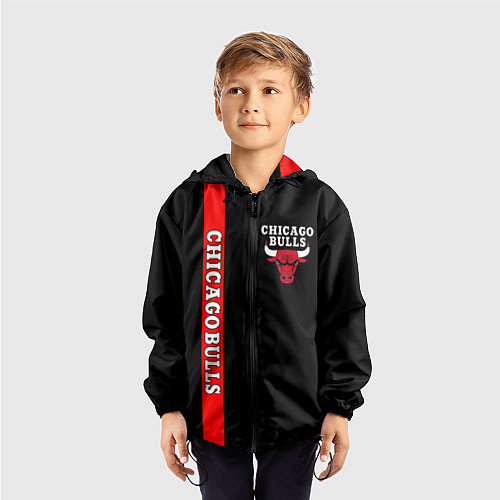 Детская ветровка CHICAGO BULLS / 3D-Черный – фото 3