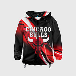 Ветровка с капюшоном детская CHICAGO BULLS, цвет: 3D-черный