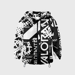 Ветровка с капюшоном детская Valorant, цвет: 3D-черный