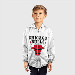 Ветровка с капюшоном детская CHICAGO BULLS, цвет: 3D-белый — фото 2