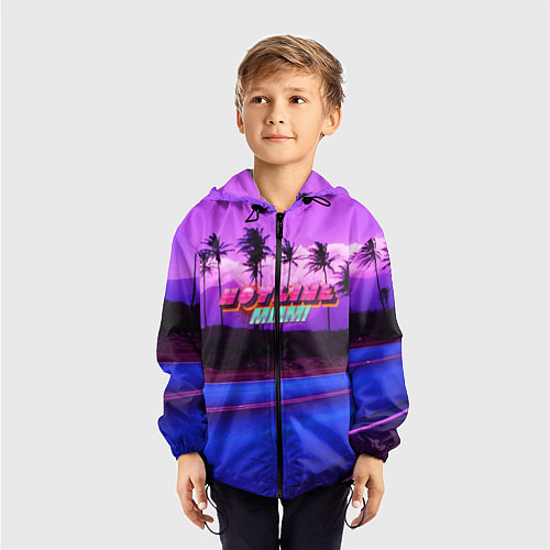 Детская ветровка HOTLINE MIAMI / 3D-Черный – фото 3