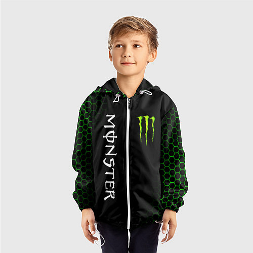 Детская ветровка MONSTER ENERGY / 3D-Белый – фото 3
