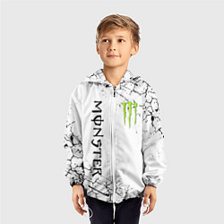 Ветровка с капюшоном детская MONSTER ENERGY, цвет: 3D-белый — фото 2
