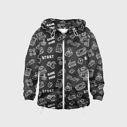 Ветровка с капюшоном детская Video game, цвет: 3D-белый