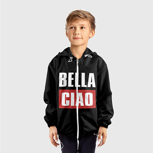 Детская ветровка Bella Ciao / 3D-Белый – фото 3