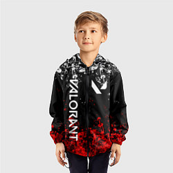 Ветровка с капюшоном детская VALORANT, цвет: 3D-черный — фото 2