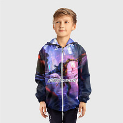 Ветровка с капюшоном детская Ghostrunner, цвет: 3D-белый — фото 2
