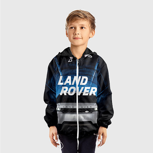 Детская ветровка LAND ROVER / 3D-Белый – фото 3