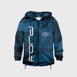 Ветровка с капюшоном детская FORD, цвет: 3D-черный